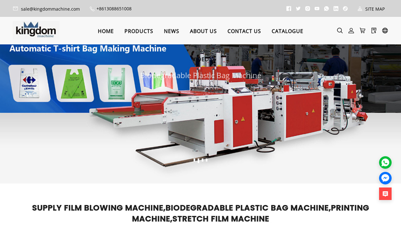 Supply manufacturer plastic bag machine,film blowing machine