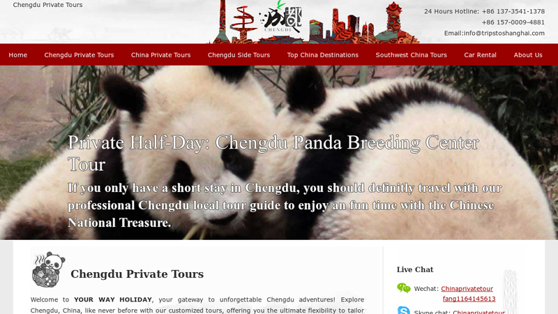 2024/2025 NEW Chengdu Tours, Chengdu ChinaTours - Your Way Holiday