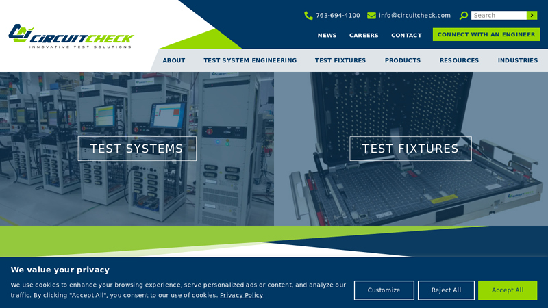 Test Fixtures | Automated Test Systems - Circuit Check