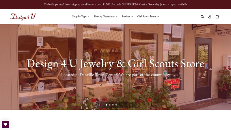 Authorized Girl Scouts Merchant, Trusted local jeweler  Design4uJewelry