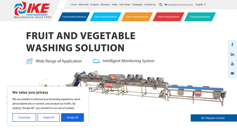 Food Processing Machines Manufacturer and Supplier | IKE Machienry