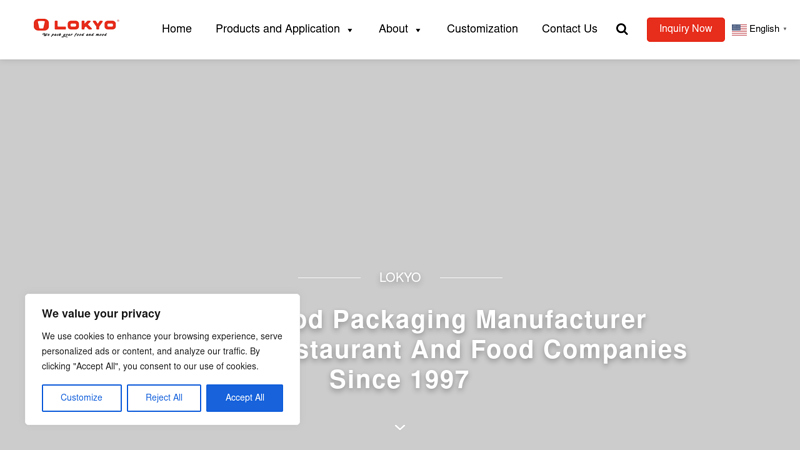 Paper Food Packaging Manufacturer & One Stop Food Packaging Supplier - LOKYO