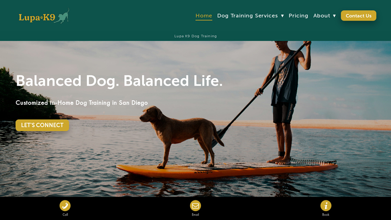 In-Home Dog Training in San Diego - Learn More - Lupa K9 Dog Training : Balanced Dog. Balanced Life.