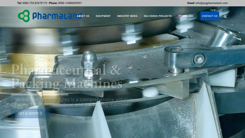 Pharmaceutical Equipment Manufacturers - Pharmaland Technologies