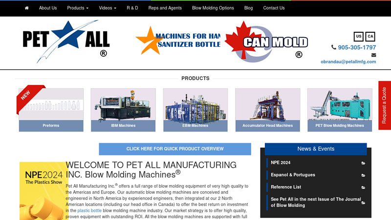 Blow Molding Machines C Pet All Manufacturing