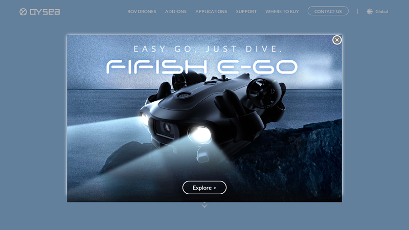 Rediscover The Sea by FIFISH Underwater Drones | QYSEA AI ROV