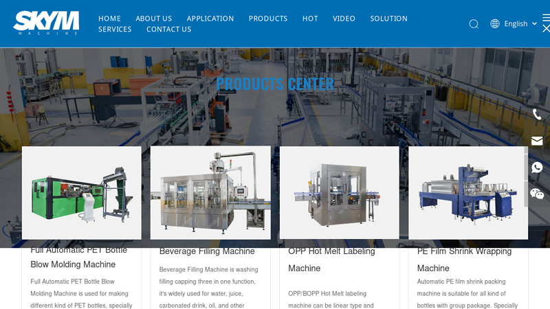 Water Filling Machine manufacturer, Bottle Labeling Machine - SKYM