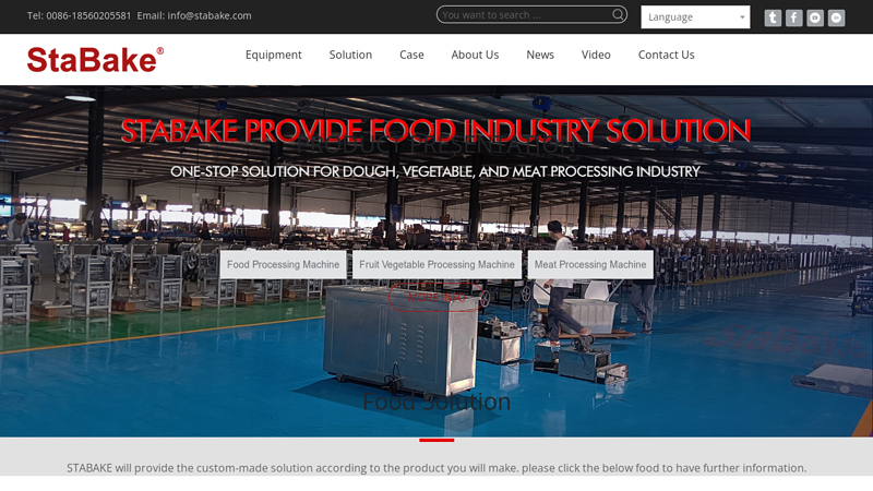 Professional Food Processing Machine and Bakery Machine|STABAKE  STABAKE