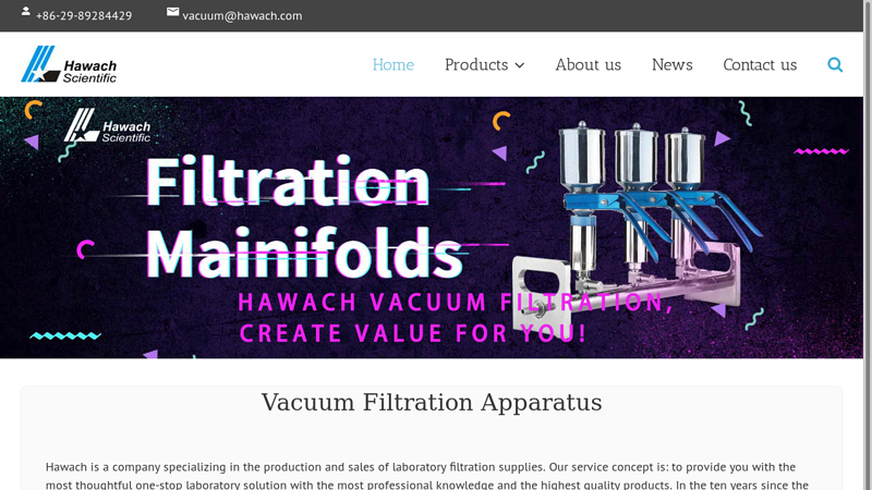 Vacuum Filtrations, Filtration Assembly With Vacuum Pump - Hawach