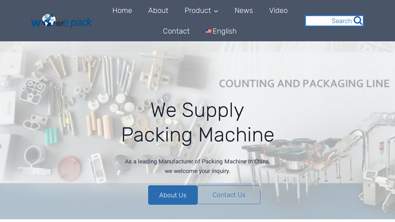 Worldepack-Packing Machine Supplier  Pouch Packing Machine Supplier, VFFS Machine Manufacture,Hardware Packing Machine Supplier,Screw Packaging Machine Manufacture,,Cartoning Machine Factory,Case Erector and Case Sealer,