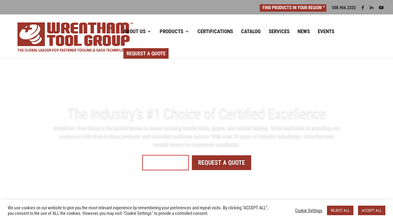 World Class Leaders in Tooling - Wrentham Tool Group?